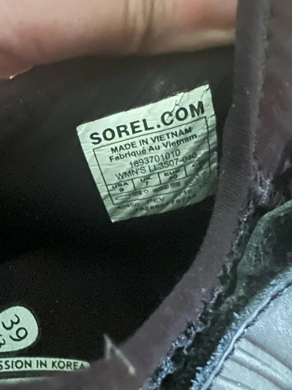 Sorel Kinetic Sneak in Black with sea salt Size 9 - Picture 5 of 8